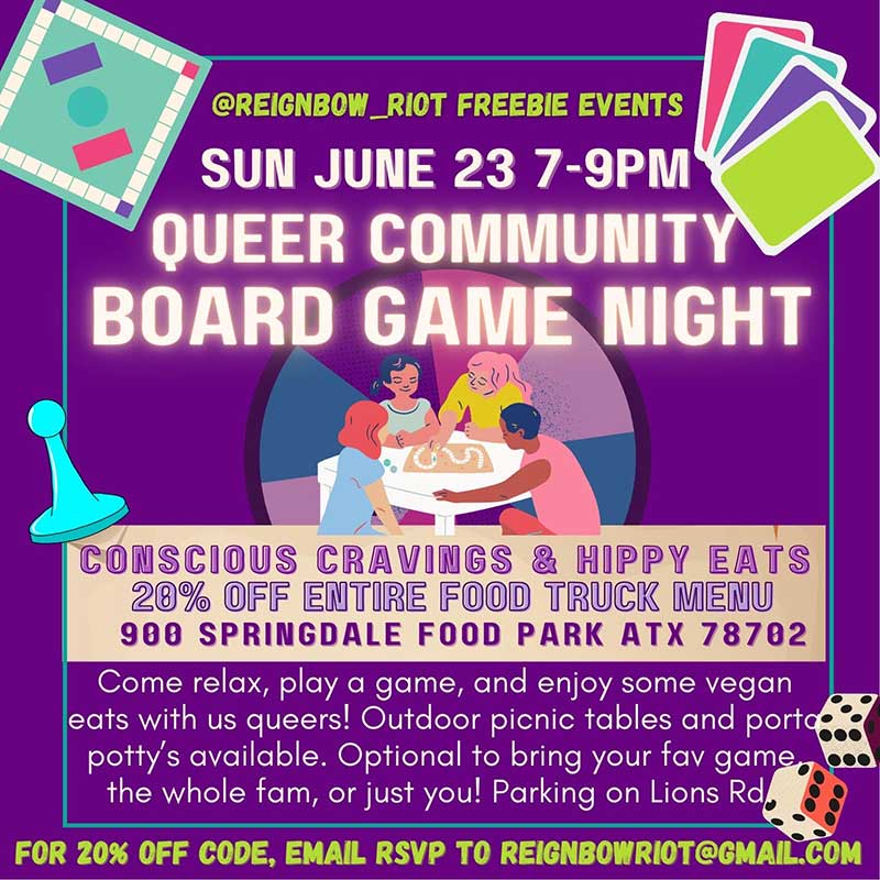 Queer Community Board Game Night