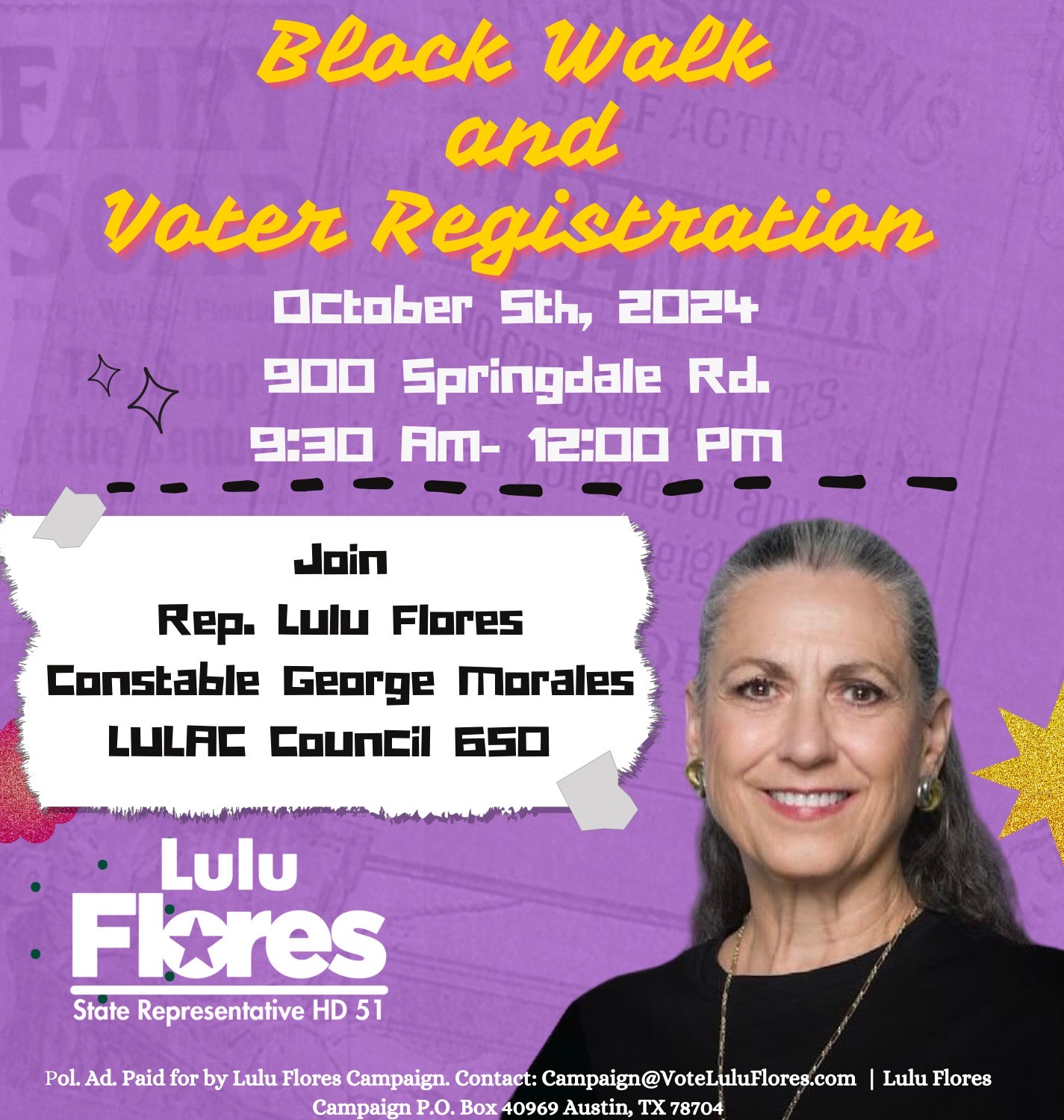 Block Walk and Voter Registration
